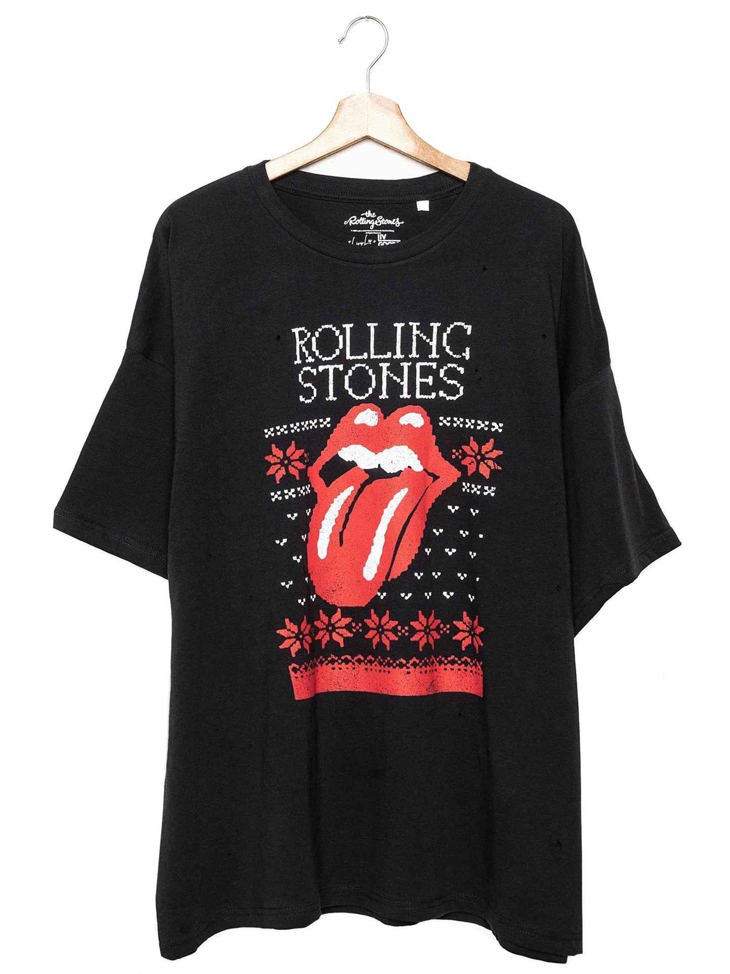 Rolling Stones Norway Sweater Oversized Distressed Tee